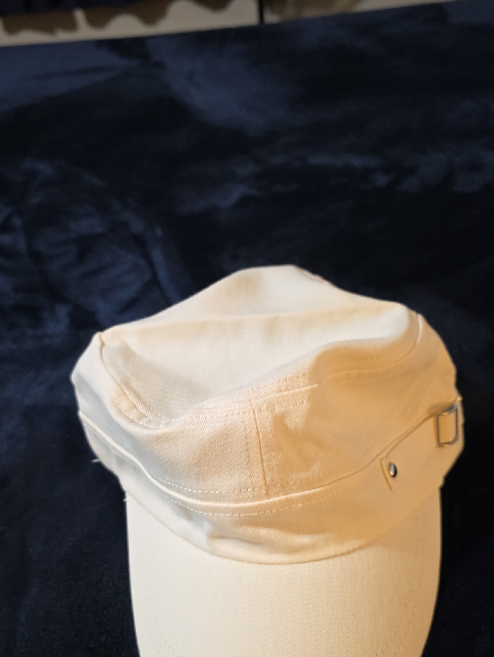 Neutral Beige Canvas Cap